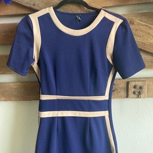 Miusol Work Dress | Size S Colorblock